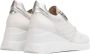 Wonders Florale Openwork Sneaker met Rits en Vetersluiting White Dames - Thumbnail 10