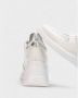 Wonders Florale Openwork Sneaker met Rits en Vetersluiting White Dames - Thumbnail 11