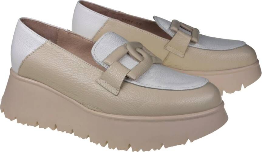 Wonders Stijlvolle Venecia dames loafers Beige Dames