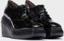 Wonders Zapato Blucher plataforma Color: Verde Green Dames - Thumbnail 2