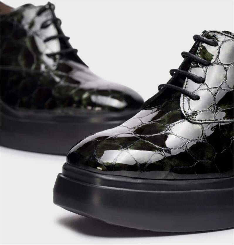 Wonders Zapato Blucher plataforma Color: Verde Green Dames