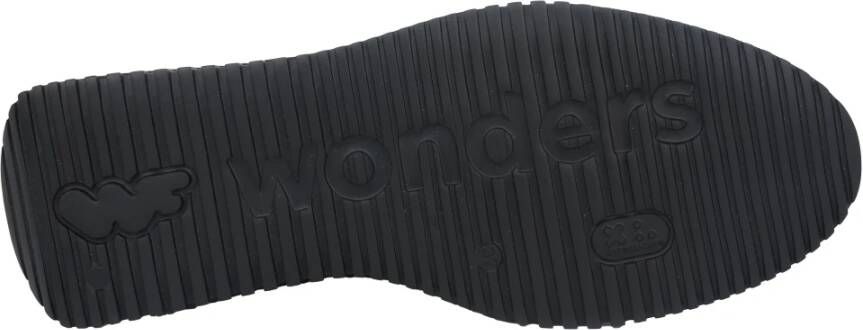 Wonders Zwarte Eva Damessneaker met Sleehak
