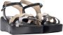 Wonders Zwarte Lage Sandalen Elegant Comfortabel Black Dames - Thumbnail 4