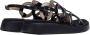 Wonders Zwarte Lage Sandalen Elegant Ontwerp Black Dames - Thumbnail 3