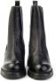 Wonders Zwarte leren Chelsea laars met rits en gekartelde hak Black Dames - Thumbnail 5