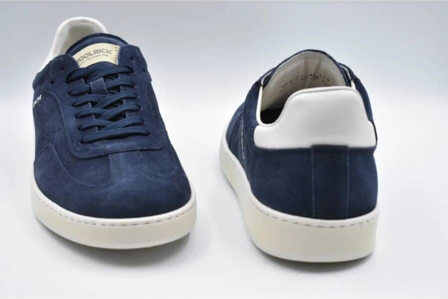 Woolrich Blauwe Suède Veterschoenen Stijlvol Model