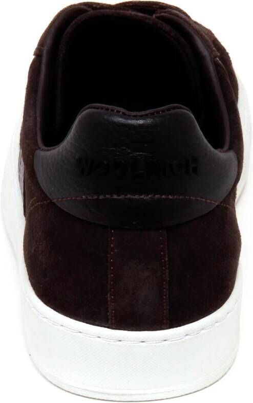 Woolrich Bruine Suède Schoenborstel Stijl