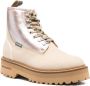 Woolrich Crème Leren Veterschoenen - Thumbnail 2