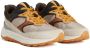 Woolrich Gepaneelde Leren Sneakers Beige Multicolor Heren - Thumbnail 4