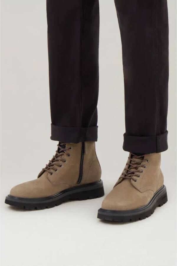 Woolrich Heren Stad Nubuck Laarzen in Modder