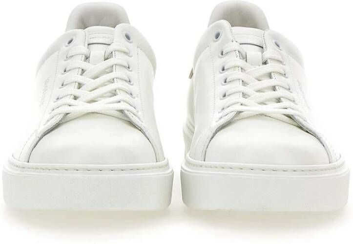 Woolrich Leren Witte Sneakers White Heren