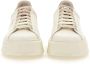 Woolrich Witte Leren Sneakers met Grijze Profielen White Dames - Thumbnail 11