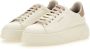 Woolrich Witte Leren Sneakers met Grijze Profielen White Dames - Thumbnail 12
