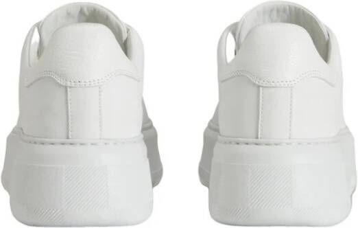 Woolrich Witte Leren Sneakers met Veters