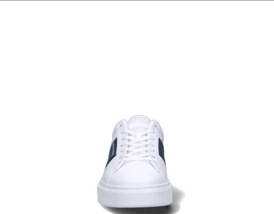 Woolrich Witte Platte Sneakers Trendy Leer White Heren