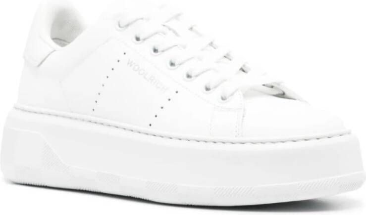 Woolrich Witte Sneakers met Geperforeerde Details White Dames