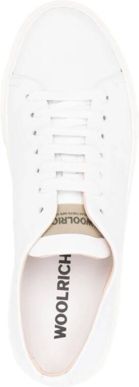 Woolrich Witte Sneakers met Rubberen Zool White Dames