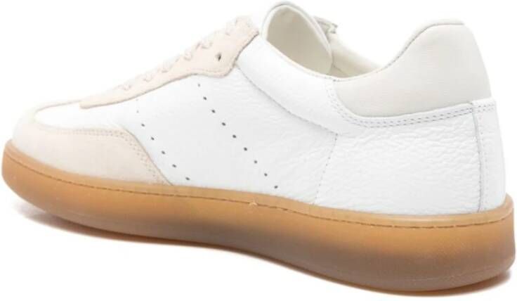 Woolrich Witte Sneakers met Vetersluiting