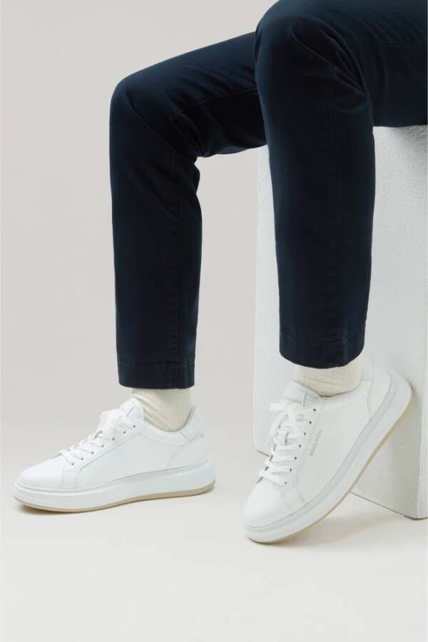 Woolrich Witte Sneakers voor Schoeisel White Heren