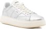 Woolrich Zilveren Leren Platform Sneakers - Thumbnail 2