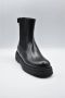 Woolrich Zwarte Chelsea Zip City Leren Laarzen Black Dames - Thumbnail 2