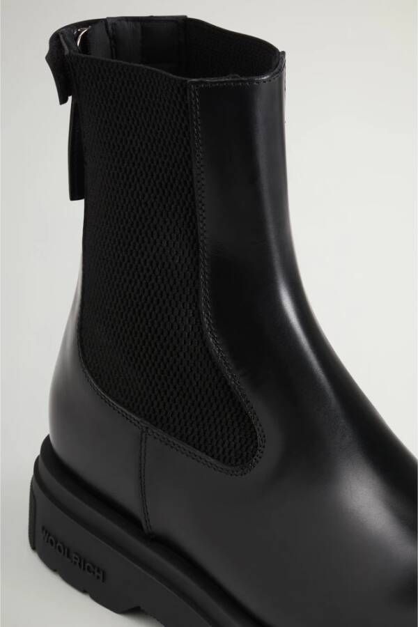 Woolrich Zwarte Laarzen voor Stijlvolle Outfits Black Dames