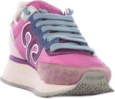 Wushu Ruyi Geborduurd Logo Suède Sneakers Multicolor Dames