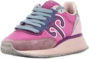 Wushu Ruyi Geborduurd Logo Suède Sneakers Multicolor Dames