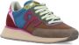 Wushu Ruyi Multicolor Stof Leren Sneakers Ronde Neus Multicolor Dames - Thumbnail 3