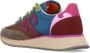 Wushu Ruyi Multicolor Stof Leren Sneakers Ronde Neus Multicolor Dames - Thumbnail 4