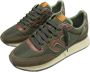 Wushu Ruyi Nylon en Suède Sneaker met PU-details Green Heren - Thumbnail 3
