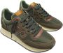 Wushu Ruyi Nylon en Suède Sneaker met PU-details Green Heren - Thumbnail 4