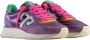 Wushu Ruyi Stijlvolle leren sneakers met 4 cm hak Purple Dames - Thumbnail 2
