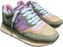 Wushu Ruyi Sneaker van suède en nylon met PU-details Green Dames - Thumbnail 4