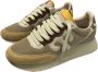 Wushu Ruyi Sneaker van suède en nylon rubberen zool Beige Dames - Thumbnail 2