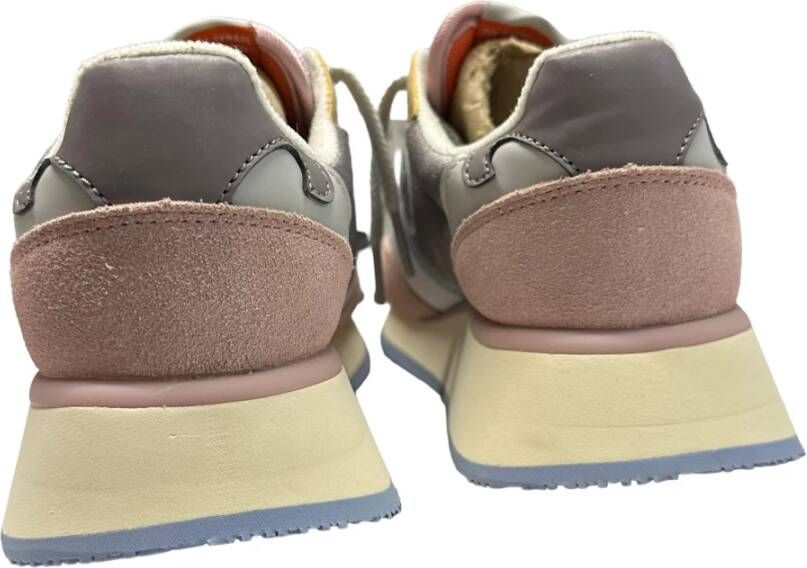 Wushu Ruyi Sneaker van suède en nylon rubberen zool Multicolor Dames