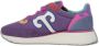 Wushu Ruyi Stijlvolle leren sneakers met 4 cm hak Purple Dames - Thumbnail 17