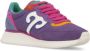 Wushu Ruyi Stijlvolle leren sneakers met 4 cm hak Purple Dames - Thumbnail 11