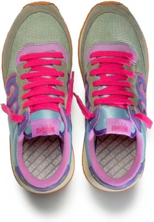 Wushu Ruyi Sportieve Suède Sneakers met Comfortabele Demping Multicolor Dames