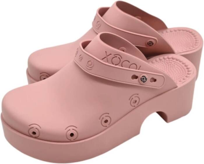 Xocoi Lage Vrouw TPU Klompen in Roze Pink Dames
