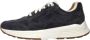Xsensible Blauwe Leren Sneaker met Gevormd Voetbed en Verharde Hiel Blue Heren - Thumbnail 6