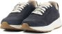 Xsensible Blauwe Leren Sneaker met Gevormd Voetbed en Verharde Hiel Blue Heren - Thumbnail 6