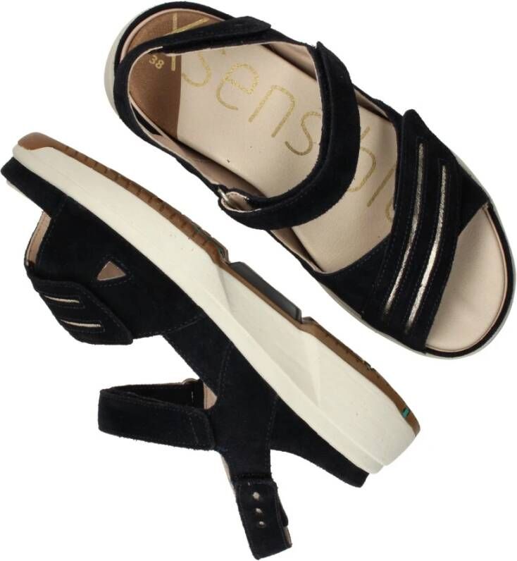 Xsensible Comfortabele Trendy Sandalen met Speciale Zool Black Dames