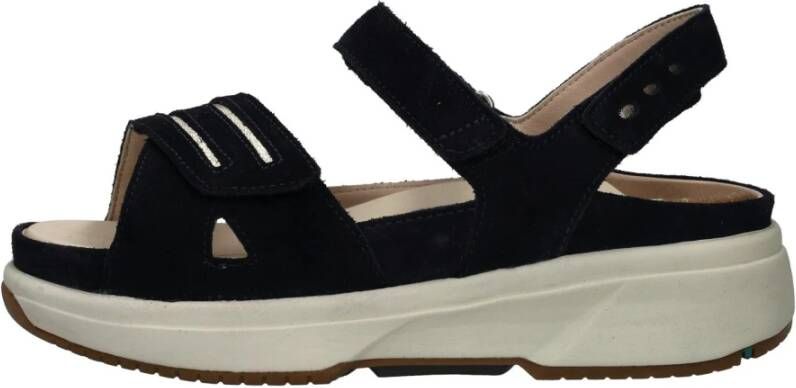 Xsensible Comfortabele Trendy Sandalen met Speciale Zool Black Dames