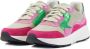 Xsensible Stretchwalker Sneaker Golden Gate Lady 33000.2786 GX Magenta Combi Roze Groen - Thumbnail 4