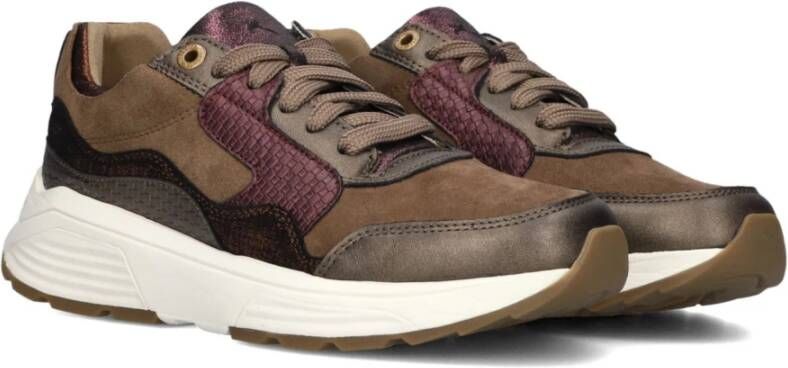 Xsensible Golden Gate Lady Sneakers Bruin Leer