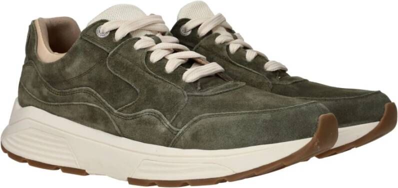 Xsensible Groene Sneaker met Gevormd Voetbed en Verharde Hiel Green Heren