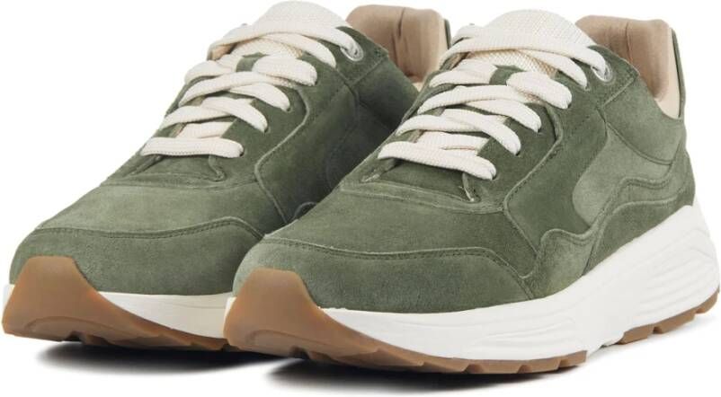 Xsensible Groene Suède Sneakers Green Heren