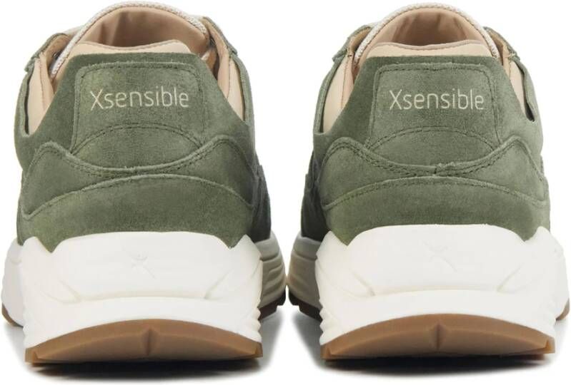 Xsensible Groene Suède Sneakers Green Heren