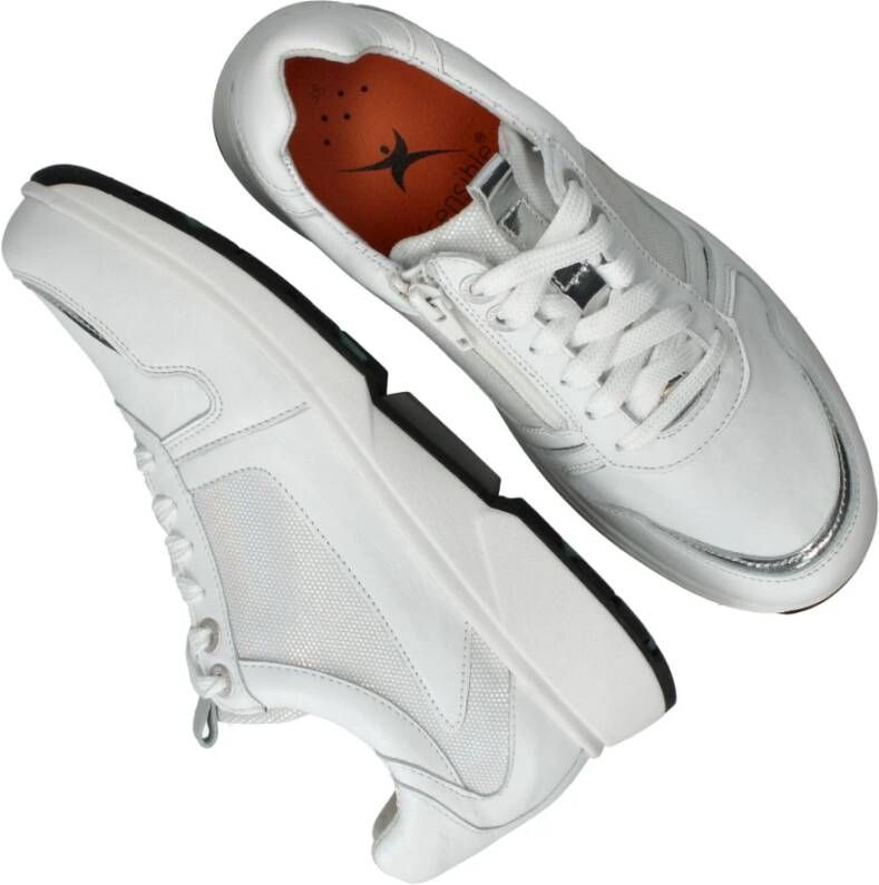 Xsensible Marsala veterschoen met stretch White Dames